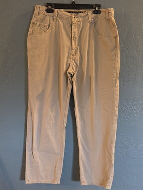 90's VTG Levi's Silver Tab Men’s Loose Straight Jeans in Light Khaki